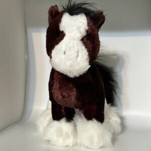 Ganz Webkinz HM139 Clydesdale Horse - Brown Horse - No Code/Tag - Plush Only
